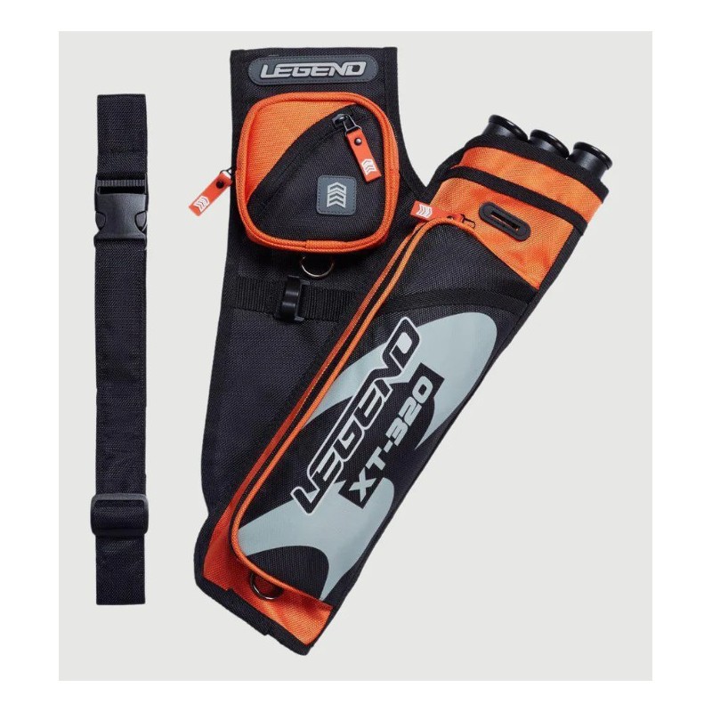 Carquois LEGEND XT-320 3 tubes, 2 poches + ceinture