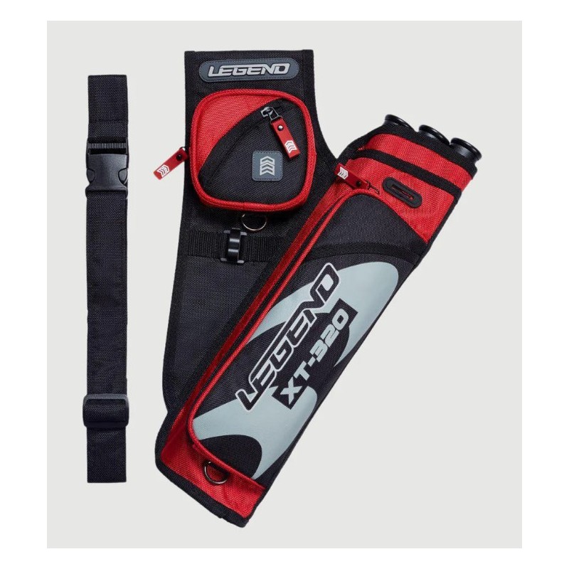 Carquois LEGEND XT-320 3 tubes, 2 poches + ceinture