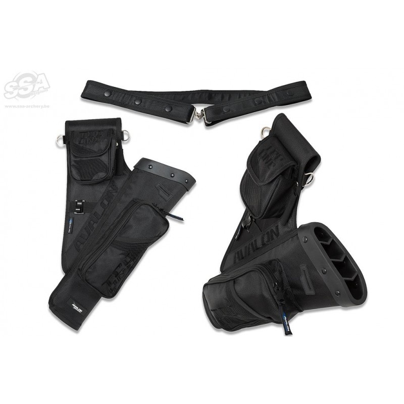 Carquois Avalon Tec One - 2 poches et ceinture - noir